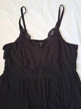 NWT Black Torrid Babydoll Gauze and Lace Top 1X 14-16